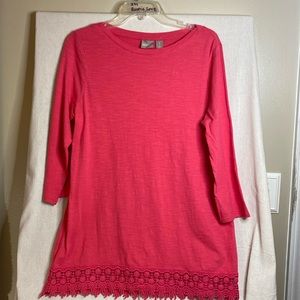 Chico’s Size 1 Pink Shirt/Tunic